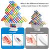 OUXIA 48 Pcs Large-Sized Balance Stacking Blocks Game - Perfect Toys for Kids & Family Games - Ideal for Family Fun and Stack Game Play view 2