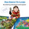 Bilingual Interactive for Kids Talking USA Map Dinosaur Poster for Kids Learning and Educational Toys,Talking Educational Dinosaur Toy for Ages 3 to 12 Years Old,Learning Chart for Preschool/Gift view 4