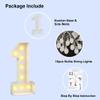2.4FT/28.7in Marquee Light up Number 4 Marquee Numbers with Lights for Birthday Party Large Mosaic Frame Letter Cardboard Pre-Cut Giant Cut-Out Thick Foam Board Sign Diy Decorations Anniversary view 4
