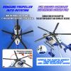 ANJARU Helicopter Toy with Lights and Sound,Simulative Rescue Helicopter Vehicles Toys for Kids Aged 3 and Up,Pull-Back Propeller Army Toys Toddler Kids Boys Gifts (Military Helicopter) view 2
