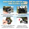 ANJARU Helicopter Toy with Lights and Sound,Simulative Rescue Helicopter Vehicles Toys for Kids Aged 3 and Up,Pull-Back Propeller Army Toys Toddler Kids Boys Gifts (Military Helicopter) view 4