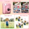 Instant Print Camera for Kids, 3.0" HD 32MP Kids Camera 1080P with 3 Rolls of Printer Paper, Birthday Gifts Toy for 3-12 Year Old Girls Boys with 32GB SD Card-Pink view 4
