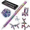 Magnetic Fidget Pen Magnetic Pen Gifts Fidget Pen Toys for Teenage Girls Boys AdultsToy Pen Decompression Toy Magnet Pen, Versatile Deformable Fidget Writing Pen (Small Colour) view 2