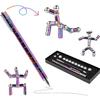 Magnetic Fidget Pen Magnetic Pen Gifts Fidget Pen Toys for Teenage Girls Boys AdultsToy Pen Decompression Toy Magnet Pen, Versatile Deformable Fidget Writing Pen (Small Colour) view 3