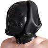 Double Layer Unisex Rubber Latex Mask Hood with Perforate Eyes and Zip Mouth (S) view 1