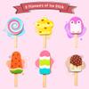 Wooden Ice Cream Toy for Kids, Toddlers Ice Lolly Pops Pretend Play Food Toys Ice Cream Shop Playset Gifts for Kids Age 3 4 5 6 Years Old view 3