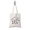 TSOTMO Cat Throwing Dice DnD Dungeon Master Bag of Holding Zipper Pouch Gamer Dice Bag (WT-Dragons Card tote), Beige view 1