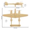 TimMee WW2 P-38 Lightning Fighter Plane - 2pc Tan Plastic Army Men Aircraft view 2
