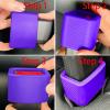 2 Pack Silicone Seat Belt Buckle Holder, Seat Belt Buckle Booster for Kids, Durable Silicone Material, Easy Access to The Buckles of Rear Seats, Car Accessories, Suitable for Most Car Models (Purple) view 4