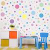 1240Pcs Polka Dot Wall Decals Pastel Wall Decal Peel and Stick Kids Decals Removable Round Circle Rainbow Stickers for Playroom Nursery Classroom Bedroom Decor(Pastel) view 1