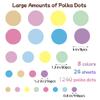 1240Pcs Polka Dot Wall Decals Pastel Wall Decal Peel and Stick Kids Decals Removable Round Circle Rainbow Stickers for Playroom Nursery Classroom Bedroom Decor(Pastel) view 2