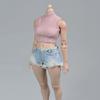 1/6 Scale Female Clothes,Female Denim Shorts Hot Pants Clothing for 12inch PH TBL JO Worldbox Action Figure (Light Blue) view 1