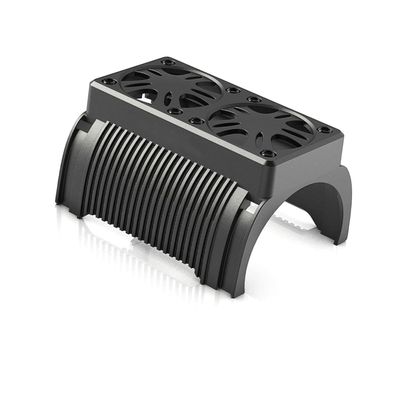 Karlass Cooling Fan with Housing Power Cable SK-400008-15 Twin Motor 5 to 7.4 Volt Fasteners Cooling Motor for 1/5 Scale Hobby Remote Control Car