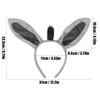 Aunifun Plush Animal Ears Headband Horns Hairband,Halloween Christmas Festival Theme Party Accessory Animal Cosplay Costume Headband (Donkey) view 2