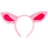 Aunifun Plush Animal Ears Headband Horns Hairband,Halloween Christmas Festival Theme Party Accessory Animal Cosplay Costume Headband (Pig) view 1