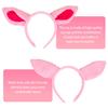Aunifun Plush Animal Ears Headband Horns Hairband,Halloween Christmas Festival Theme Party Accessory Animal Cosplay Costume Headband (Pig) view 3