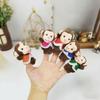 5 Little Monkeys Finger Puppets for Kids, 7 Pack Plush Finger Puppets Toy, Storytelling Theater Role Play, Bedtime Story for Toddlers view 2