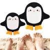 Blublu Park 2Pcs Sand Remover for Beach Kids and Adults, Baby Powder Sand Removal Bag, Baby Beach Essentials for Vacation,Skin-Friendly, Beaches Accessories, Must Haves, Gifts for Family (Penguins) view 1