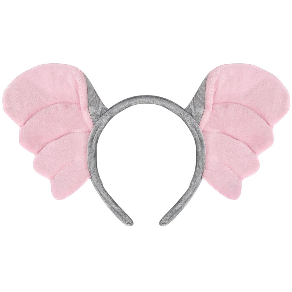 Aunifun Plush Animal Ears Headband Horns Hairband,Halloween Christmas Festival Theme Party Accessory Animal Cosplay Costume Headband (Big Elephant)