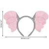 Aunifun Plush Animal Ears Headband Horns Hairband,Halloween Christmas Festival Theme Party Accessory Animal Cosplay Costume Headband (Big Elephant) view 2