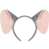 Aunifun Plush Animal Ears Headband Horns Hairband,Halloween Christmas Festival Theme Party Accessory Animal Cosplay Costume Headband (Pink Elephant) view 1
