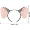 Aunifun Plush Animal Ears Headband Horns Hairband,Halloween Christmas Festival Theme Party Accessory Animal Cosplay Costume Headband (Pink Elephant) view 2