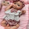 Abenduot 26cm Can Open Mouth Lifelike Silicone Baby Dolls Realistic Full Body Silicone Reborn Baby Dolls Eyes Open That Look Real Babies view 2