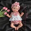 Abenduot 26cm Can Open Mouth Lifelike Silicone Baby Dolls Realistic Full Body Silicone Reborn Baby Dolls Eyes Open That Look Real Babies view 3