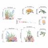 Amimagen Ocean Sea Turtle Wall Decals - Under The Sea Marine Theme Seaweed Grass Wall Stickers - Baby Nursery Kids Bedroom Daycare Bathroom Wall Decor view 4