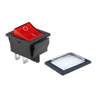 PGMTDEFXJO KCD4 1PCS Rocker Switch Power Switch+Transparent Waterproof Soft Sealing Cap ON-Off 4 Pin 16A 250VAC/20A 125VAC