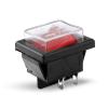 PGMTDEFXJO KCD4 1PCS Rocker Switch Power Switch+Transparent Waterproof Soft Sealing Cap ON-Off 4 Pin 16A 250VAC/20A 125VAC view 2