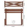 BMC Classic Marx Farm Ranch Fence & Gate - Brown 10pc Plastic Playset Accessory view 2