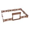 BMC Classic Marx Farm Ranch Fence & Gate - Brown 10pc Plastic Playset Accessory view 3