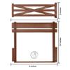 BMC Classic Marx Farm Ranch Fence & Gate - Brown 10pc Plastic Playset Accessory view 4