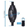 PGMTDEFXJO 2pcs Waterproof Inline Cord Switch 3A 250V AC ON Off Cord Lamp Rocker Switches,Appliance Switch,Lamp Cord Cable Waterproof Switch view 2