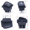 PGMTDEFXJO 2pcs Waterproof Latching Rocker Switch 6 PIN ON/Off/ON 3 Position Black 250V/16A 125V/20A Switchs view 2