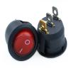 PGMTDEFXJO KCD1 Round Red,Yellow and Blue Green 3Pin SPDT ON/Off Rocker Power Switch AC 125V/10A 250V/6A with Light (Color : Red, Size : 220V) (Color : Yellow, Size : 12V) view 3