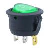PGMTDEFXJO KCD1 Round Red,Yellow and Blue Green 3Pin SPDT ON/Off Rocker Power Switch AC 125V/10A 250V/6A with Light (Color : Red, Size : 220V) (Color : Yellow, Size : 12V) view 4