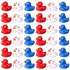 36 Pcs Patriotic Rubber Ducks, 4th of July Rubber Duck,2 Inch Red White Blue Star Float Ducky for Independence Day,Memorial Day Baby Shower Pool Party view 1