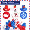36 Pcs Patriotic Rubber Ducks, 4th of July Rubber Duck,2 Inch Red White Blue Star Float Ducky for Independence Day,Memorial Day Baby Shower Pool Party view 3