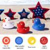 36 Pcs Patriotic Rubber Ducks, 4th of July Rubber Duck,2 Inch Red White Blue Star Float Ducky for Independence Day,Memorial Day Baby Shower Pool Party view 4