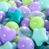 Star Ball Pit Balls for Toddlers -200pcs Ocean Balls Phthalate Free BPA Free Non-Toxic Crush Proof Play Balls Play Tent Pool Playhouse Party Indoor Outdoor(Mint Lavender) view 4
