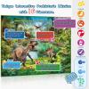 Bilingual Interactive for Kids Talking Dinosaur Space Poster for Kids Learning and Educational Toys,Talking Educational Dinosaur Toy for Ages 3 to 12 Years Old,Space Theme Wall Decor for Preschool view 2