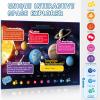 Bilingual Interactive for Kids Talking Dinosaur Space Poster for Kids Learning and Educational Toys,Talking Educational Dinosaur Toy for Ages 3 to 12 Years Old,Space Theme Wall Decor for Preschool view 3