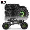 REDSPIDER 1.9 Beadlock Wheels and Tires Set4PSC Mud Specific Tire Metal wheels 1.9 Tires Has Super Strong Grip for 1/10 RC Crawler Car Axial SCX10 Pro Capra UTB18 TRX4 (Red) view 4