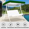 3 Seat Garden Hammock Top Cover, Sun Shade Swing Top Replacement Waterproof Decor Swing Replacement Canopy Top Cover(Red,190 * 132 * 15cm) view 2