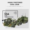 FULHOLPE 99A Tank Transporter Building Blocks Set, MOC Military Tank Model Bricks Construction Toy Compatible with Major Brands - 2784 Pieces view 2