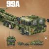 FULHOLPE 99A Tank Transporter Building Blocks Set, MOC Military Tank Model Bricks Construction Toy Compatible with Major Brands - 2784 Pieces view 3