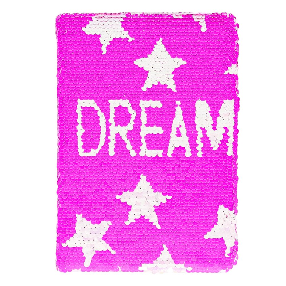 Geesinimo A5 Scrapbook Journal Fashionable Sequin Diary for Junk Journaling & Daily Logging - Budget Planner, Organizer, Gifts for School, College & Travel - Aesthetic Health Challenge