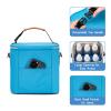 BABEYER Breastmilk Cooler Bag with Ice Pack Fits 6 Baby Bottles Up to 9 Ounce, Baby Bottle Bag with Shoulder Strap for Nursing Mom Daycare, Blue view 3